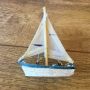НОВА колекционерска фигурка / фигура  макет на рибарска лодка от резин, снимка 2