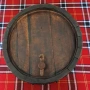Капак от автентична дървена бъчва с канелка за декор, снимка 1