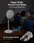 MYCARBON Вентилатор на стойка 23W, 12 скорости с дистанционно, регулируема височина, 3D осцилация, снимка 3