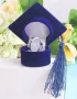 Тога шапка кутийка кутия за бижу колие пръстен обеци подарък абитуриент завършване дипломиране, снимка 6
