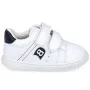 Бели бебешки обувки Унисекс със синьо лого BUBBLE KIDS, снимка 3