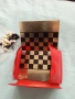 Стар магнитен шах и запалка, снимка 1