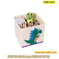 Сгъваема кутия за съхранение за детска стая 33х33 см. - КОД 3254, снимка 13 - Други - 44954326
