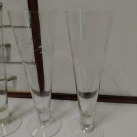 Високи чаши от соца Калиево стъкло, снимка 10 - Чаши - 45405433