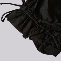 Черни спортни шушлякови панталони от найлон Pieces, S, M, снимка 16 - Панталони - 45040374