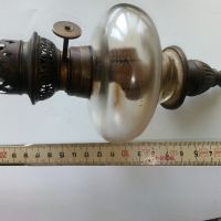 Стара газена лампа с голяма бронзова стойка за стена, снимка 17 - Антикварни и старинни предмети - 45885922