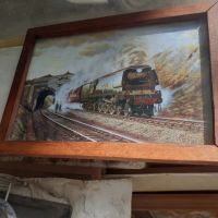 Плакат снимка картина влакове локомативи N 4, снимка 2 - Антикварни и старинни предмети - 45209093