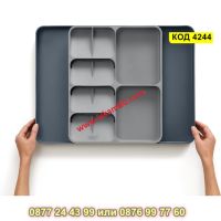 Регулируем органайзер за чекмедже за кухненски прибори - КОД 4244, снимка 8 - Органайзери - 45251578