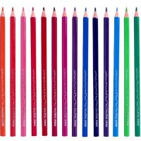 Триъгълни цветни моливи Jovi Woodless, без дървесина, нечупливи, 24 цвята, снимка 3 - Ученически пособия, канцеларски материали - 45966321
