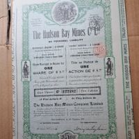Облигация,5 златни долара,Хъдсън Бей Компани ,1911 г. , снимка 1 - Нумизматика и бонистика - 45873185
