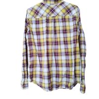 Дамска карирана риза с джоб H&M, 100% памук, 44, снимка 2 - Ризи - 45781341