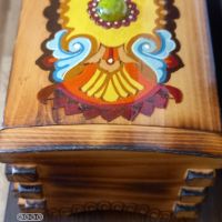 Дървена кутия за бижута-ръчна изработка, снимка 5 - Антикварни и старинни предмети - 45491455