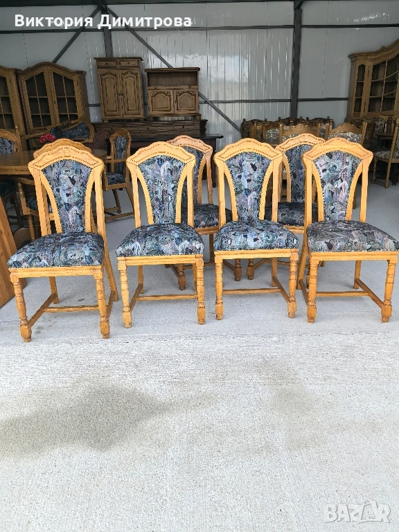 Комплект от 6 трапезни стола , снимка 1