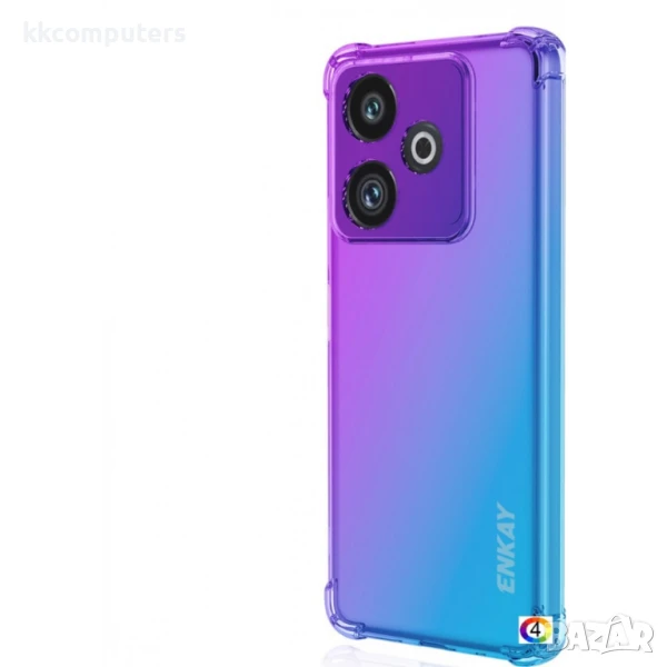Realme GT 7 5G / GT 7T 5G Удароустойчив ENKAY Thickened Four Corner Drop-proof Силиконов Калъф и Про, снимка 1