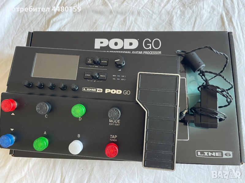 Китарен процесор Line 6 Pod Go в идеално състояние, снимка 1