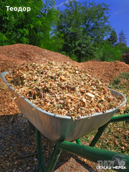 Дървесен чипс и естествена тор – на тон, снимка 1