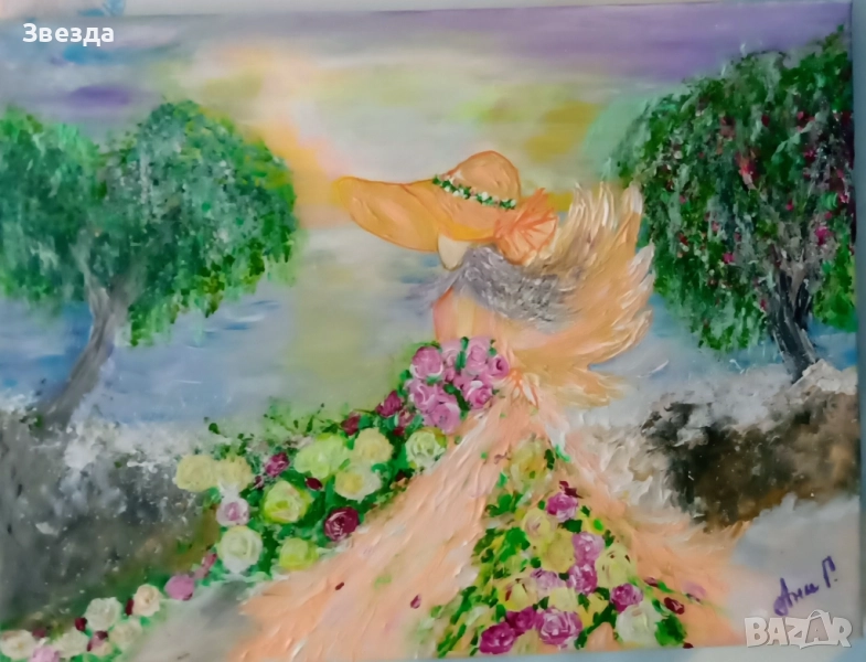 Картина "Островът на ангела", снимка 1