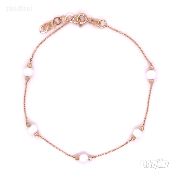 Златна дамска гривна 1,23гр. 20,0см. 14кр. проба:585 модел:34382-3, снимка 1