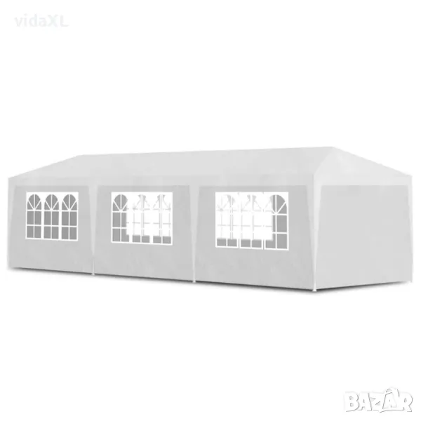 vidaXL Парти шатра, 3х9 м, бяла（SKU:90338, снимка 1