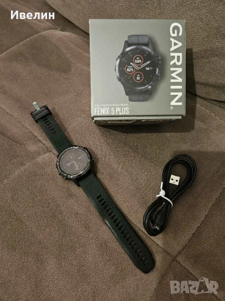 Garmin Fenix 5 Plus Sapphire Edition GPS смарт часовник, снимка 1