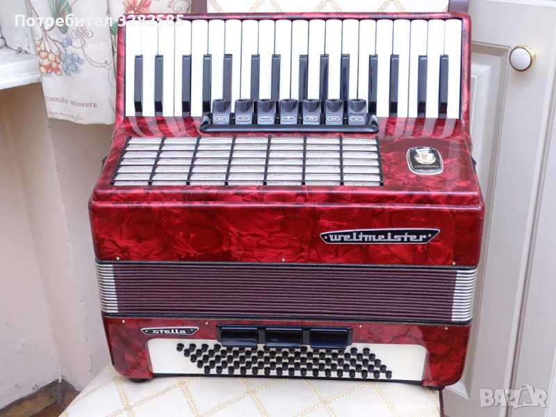 Акордеон Велтмайстер Стела 80 баса, снимка 1
