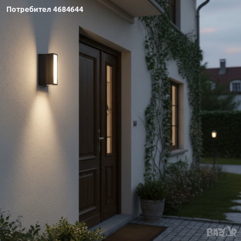 Висококачествена LED стенна лампа Luna Lighting – 11W, 3000K, 300 lm, снимка 1