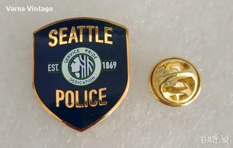 Значка SEATTLE POLICE ( ПОЛИЦИЯТА НА СИАТЪЛ ). марк., снимка 1