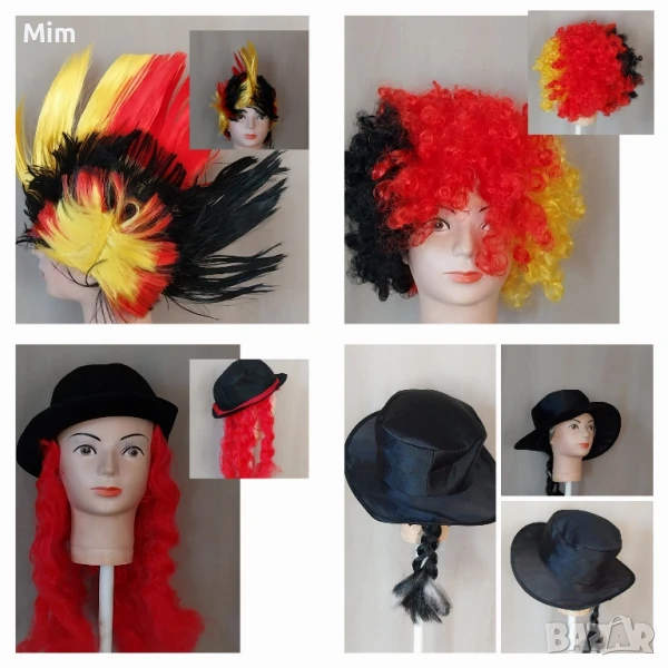 Аксесоари за парти -шапки ,перуки ,маска, снимка 1