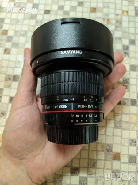 Обектив Samyang 8mm F3.5 UMC Fish-Eye CS II Nikon, снимка 1