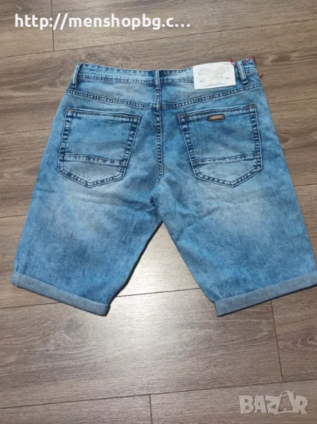 Дънкови къси панталони - бермуди код 77 - 2, снимка 1