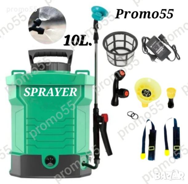 Акумулаторна пръскачка 10л за овошки и лозя с телескопична дръжка, снимка 1