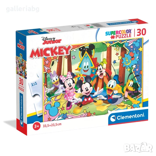 🧩 Пъзел Mickey Mouse / Мики Маус – Disney Junior, Clementoni, 30 части, снимка 1