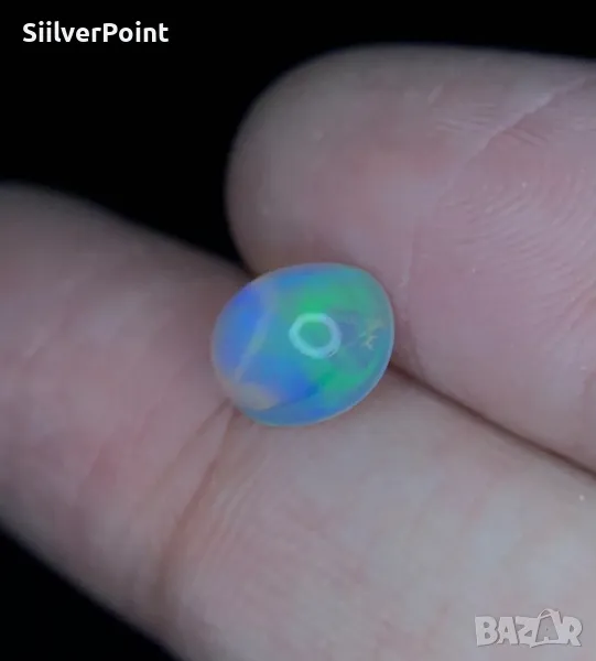 Синьо зелен Опал с документи , снимка 1