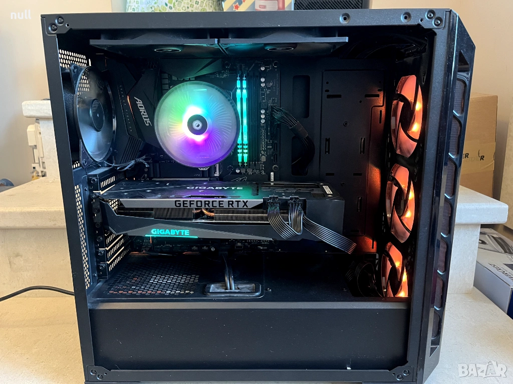 Гейминг компютър RTX 3070ti, Ryzen 5 3600, 16gb DDR4, 512gb NVMe, снимка 1