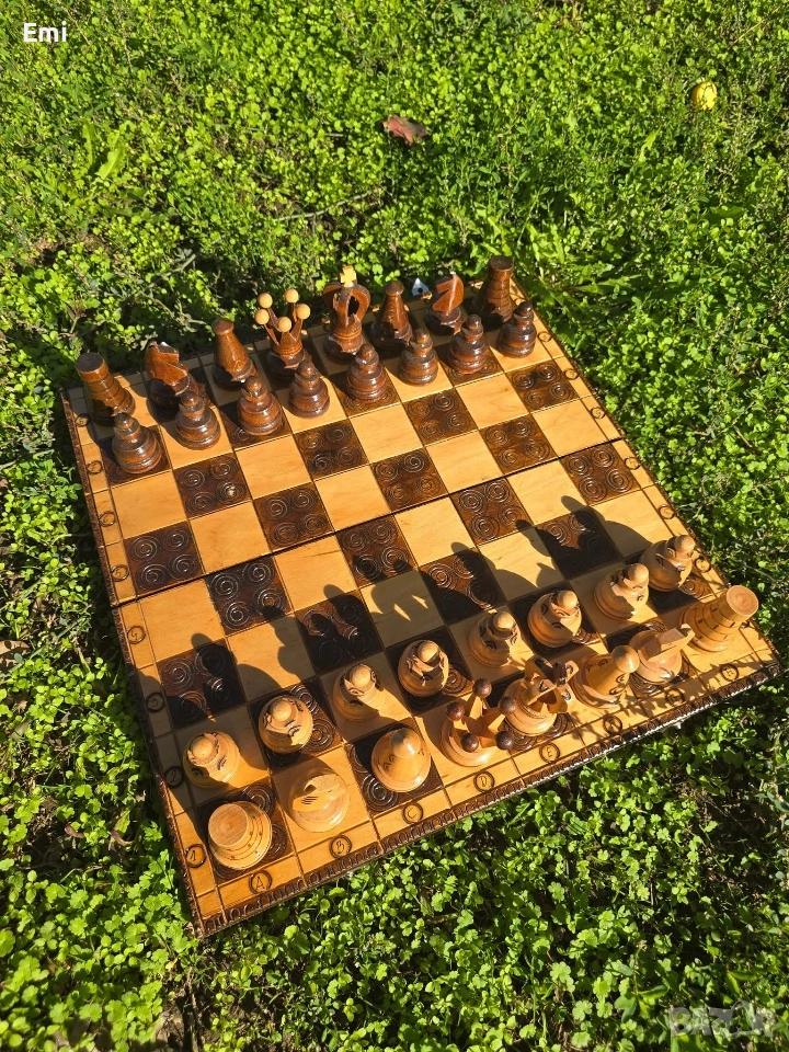 шахматна дъска и фигури за шахмат, снимка 1