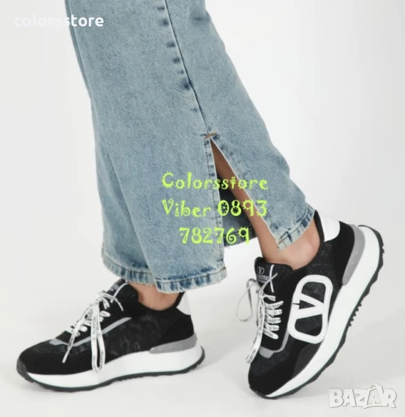 Дамски черни маратонки Valentino/BR45t, снимка 1