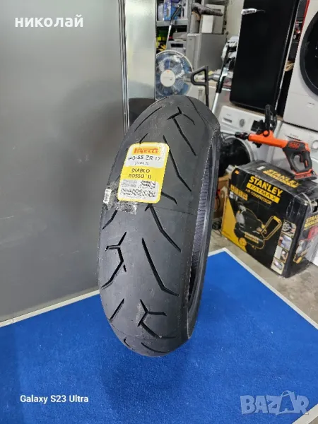 гума за мотор PIRELLI Diablo Rosso 2, 180/55 R17 73w., снимка 1