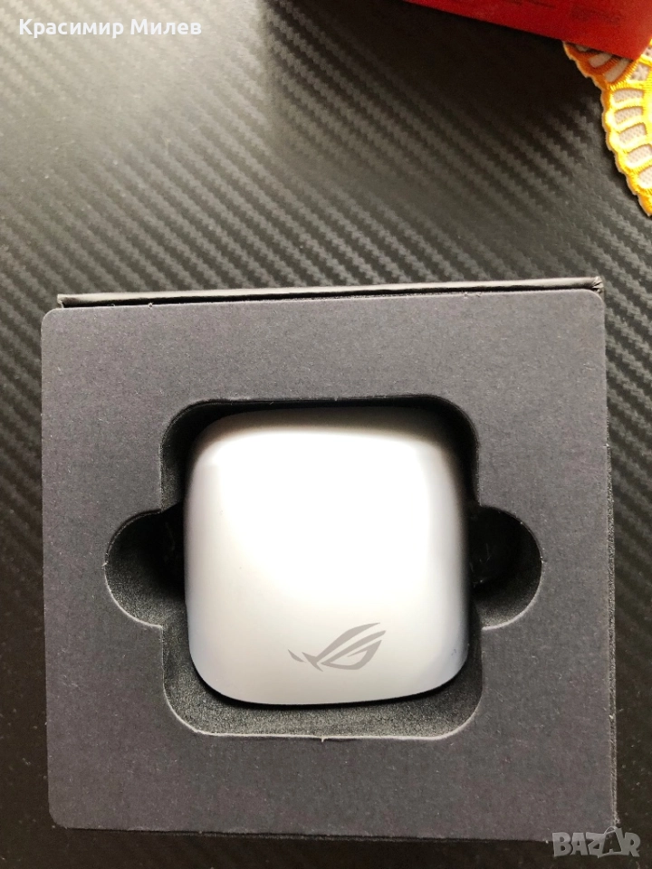 Безжични слушалки ASUS - ROG Cetra True Wireless, ANC, бели, снимка 1