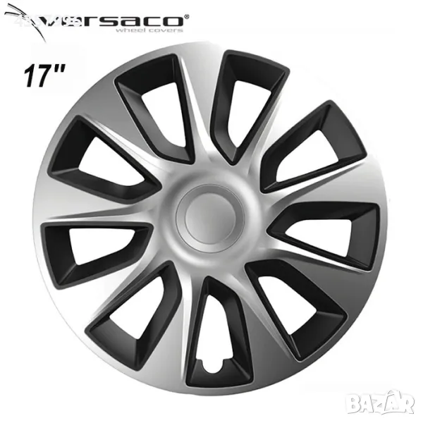 Тасове за джанти 17'' Versaco Stratos Silver / Black, снимка 1