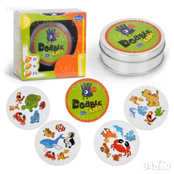 ИГРА ЗА ПАМЕТ С КАРТИ DOBBLE KIDS, снимка 1