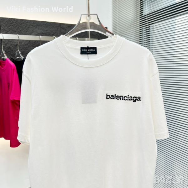 баленсиага тениски , Balenciaga маркова тениски в бяло и черно, снимка 1