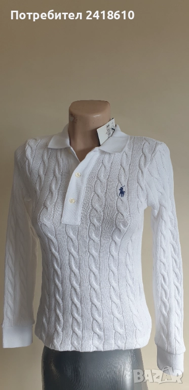 POLO Ralph Lauren Cable Pima Cotton  Size S  НОВО!  ОРИГИНАЛ! Дамски Пуловер!, снимка 1