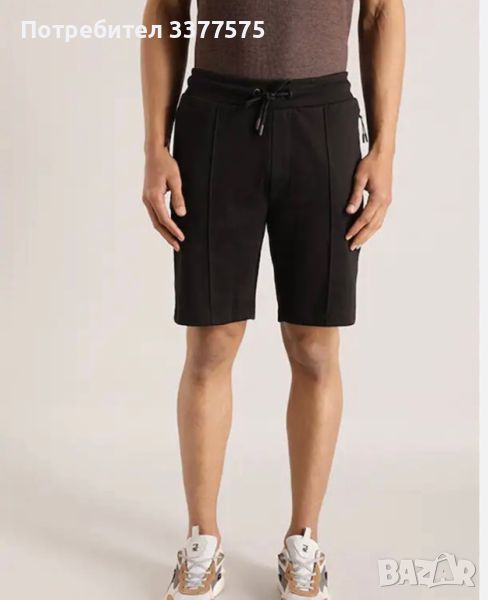 H&M черни къси мъжки панталони памучни, снимка 1