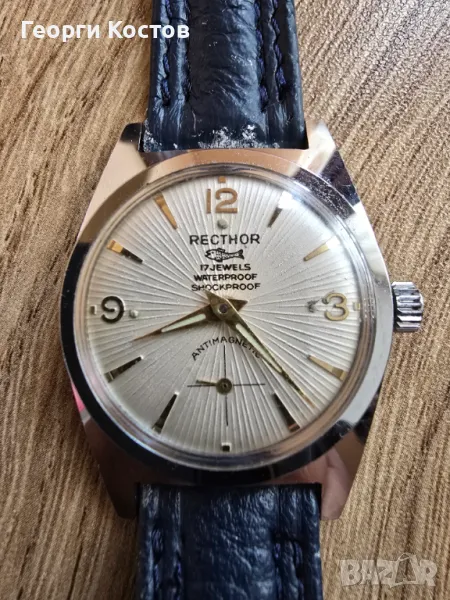 Винтидж механичен часовник "Recthor", снимка 1
