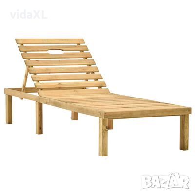 vidaXL Градински шезлонг, импрегнирано борово дърво（SKU:315396, снимка 1