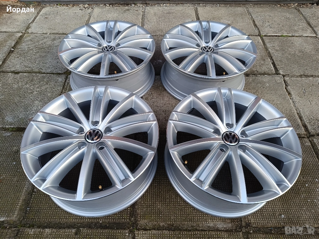  ОРИГИНАЛНИ джанти 18 ' цола 5x112 VW Tiguan / Фолксваген 7J ET43 57,1, снимка 1