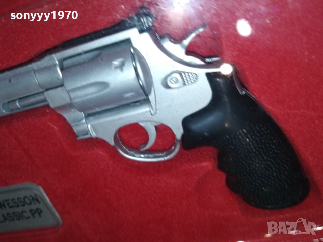 SMITH & WESSON-МЕТАЛЕН РЕВОЛВЕР ВНОС GERMANY 0709251057LCHERY, снимка 2 - Колекции - 51631049