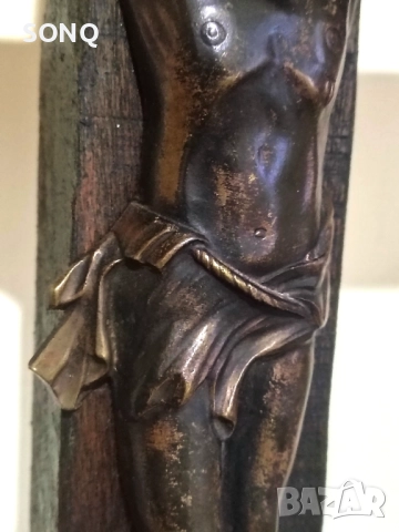 Уникално Старо Разпятие Кръст, снимка 5 - Антикварни и старинни предмети - 52824160