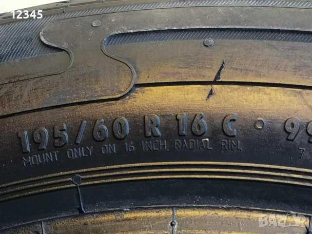 195/60R16C semperit 8мм грайфер-№287, снимка 6 - Гуми и джанти - 50726052