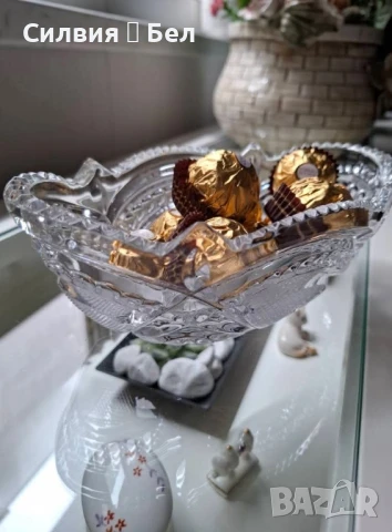 Ретро кристална купа , снимка 4 - Аксесоари за кухня - 50867456